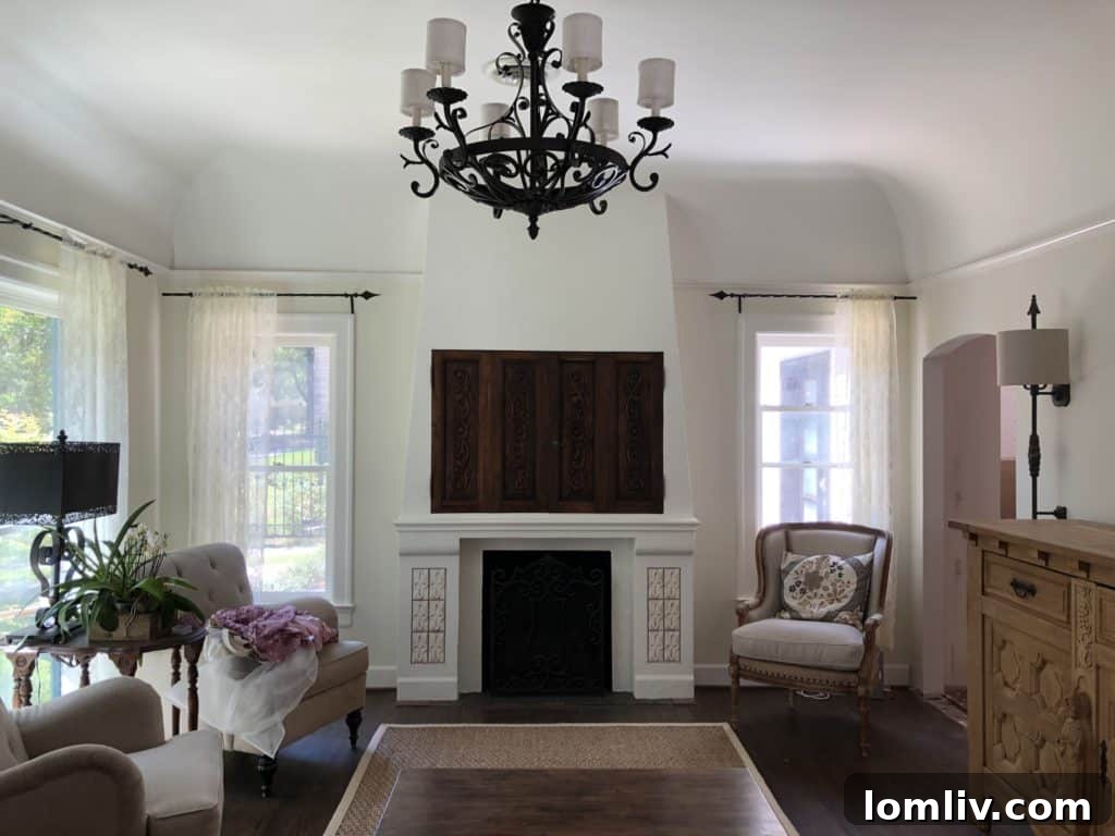 Exquisite New Fireplace with Custom-Washed Tile from TriBeCa Stone
