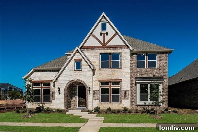 Elegant new construction home exterior at 1755 Prescott Pass Place in Farmers Branch, listed by Ben Caballero.