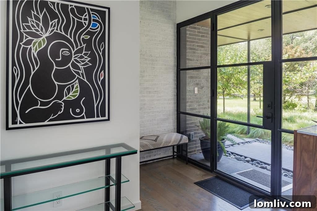 Bright and airy interior living space at 9333 Biscayne Blvd, showcasing a contemporary design with abundant natural light