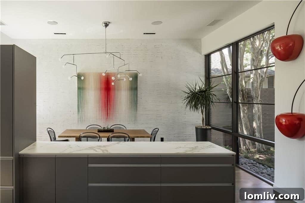 Bright and inviting landing area or hallway at 9333 Biscayne Blvd, emphasizing natural light and open design