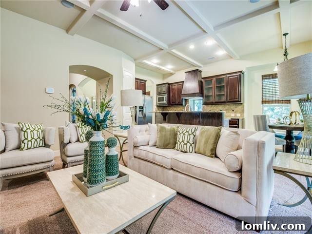 Inviting living space with elegant finishes at Jackson Creek Drive