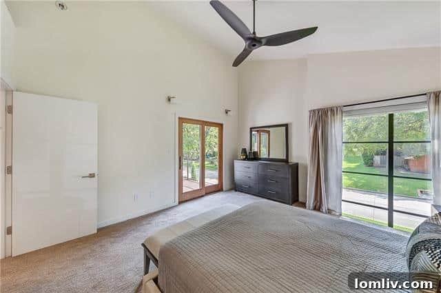 Upstairs Bedroom with Balcony Access