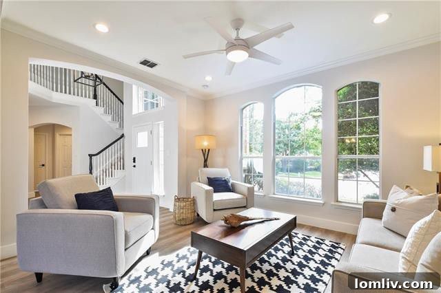 Spacious and bright living area in the Watters Crossing home
