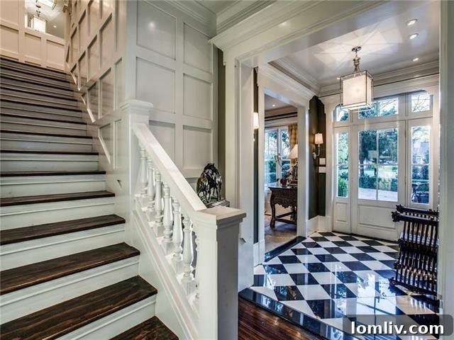 Elegant Entryway and Exterior of Bluffview Residence