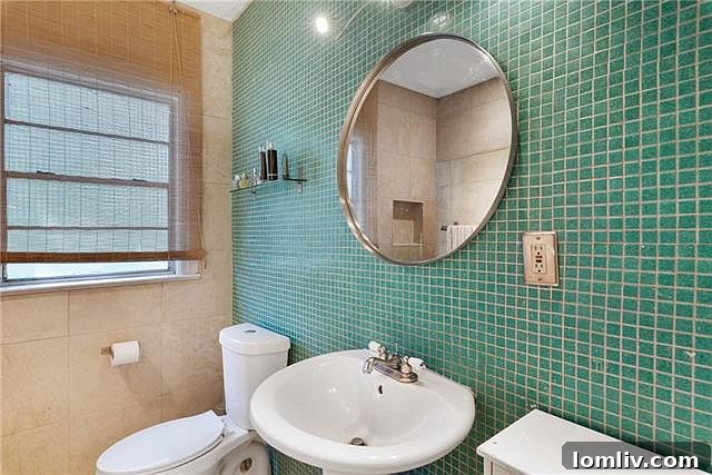 Interior details with unique tile work in Dallas cottage