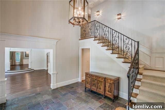 Elegant Entryway and Staircase, 3132 Caruth Boulevard