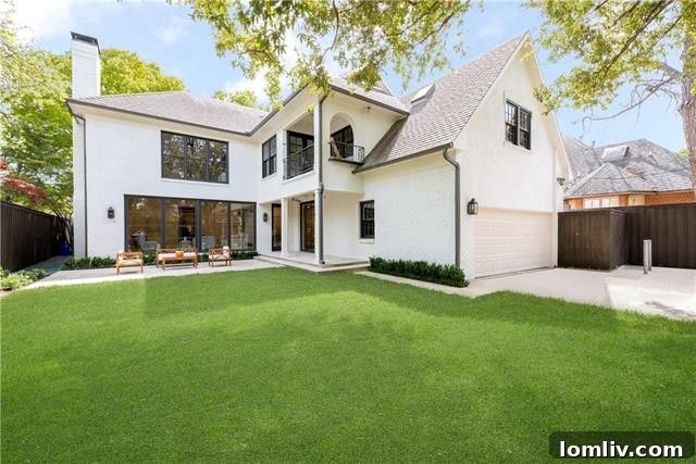 Manicured Backyard with Patio and Lush Greenery, University Park