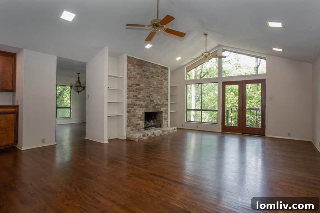 Exterior view of 5340 Quail Run surrounded by dense foliage