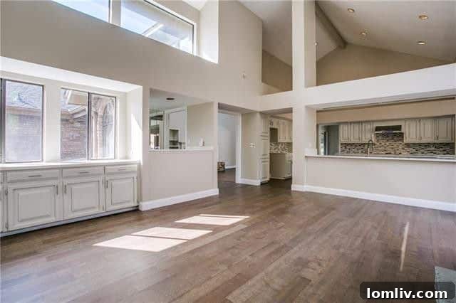 Elegant Living Space with Built-in Shelving and Natural Light