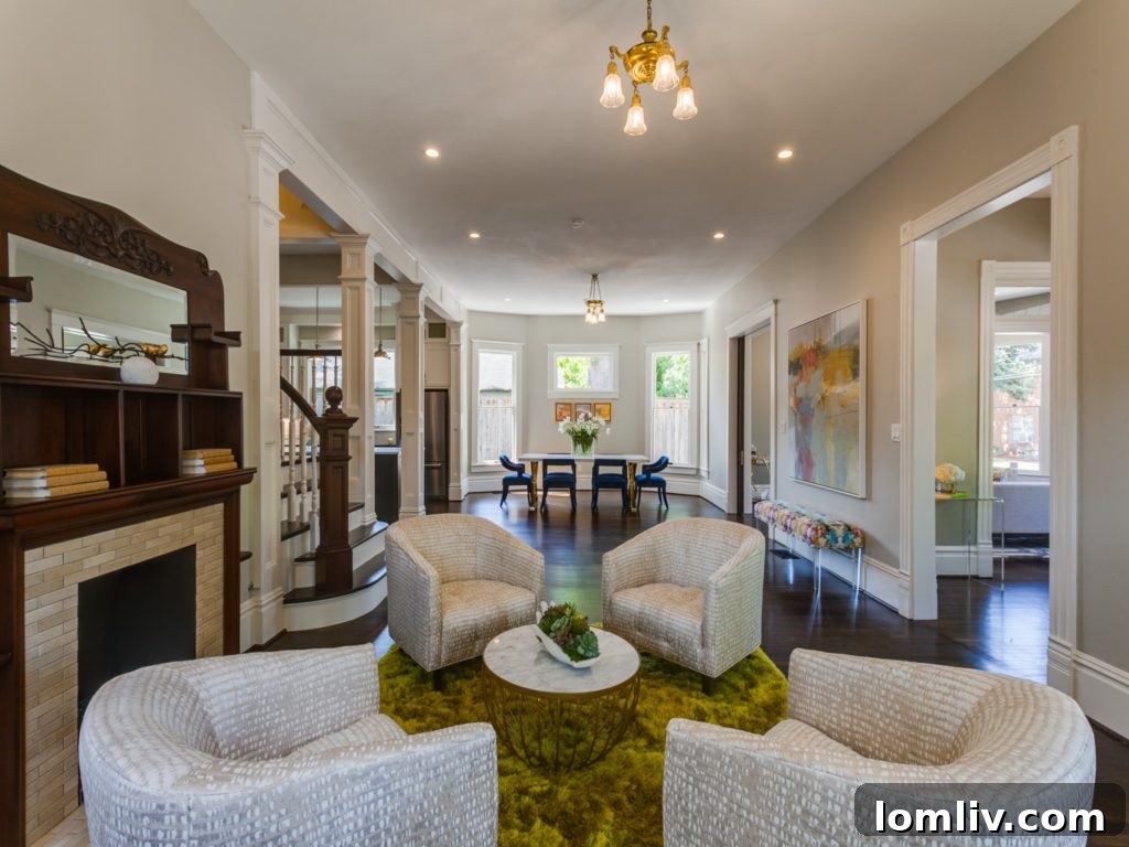 Interior View of Renovated 1007 Moreland Avenue Living Room