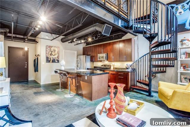 Modern Loft Interior - Living Area