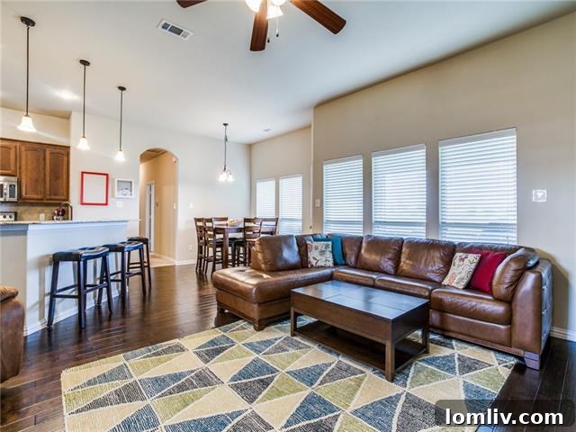 Inviting breakfast nook overlooking the backyard at 19201 County Road 646