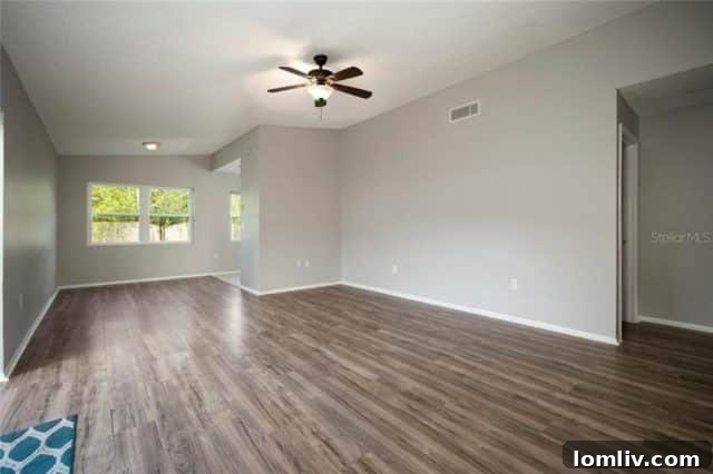 Well-maintained Florida home interior, hinting at a normal showing
