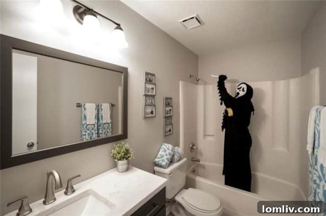 Another costumed character in a different part of the Florida starter home