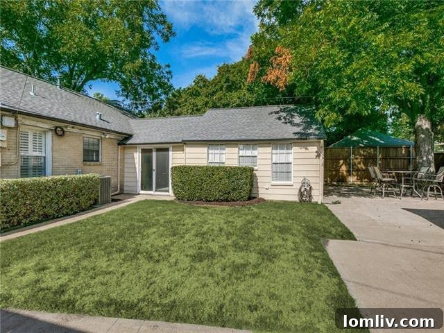 Private, fully-fenced backyard offering ample space for outdoor activities and relaxation