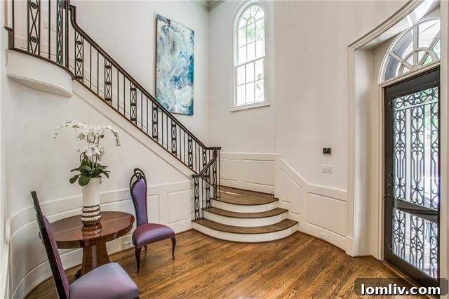 Spacious Living Area with Modern Decor at Hood St, Dallas
