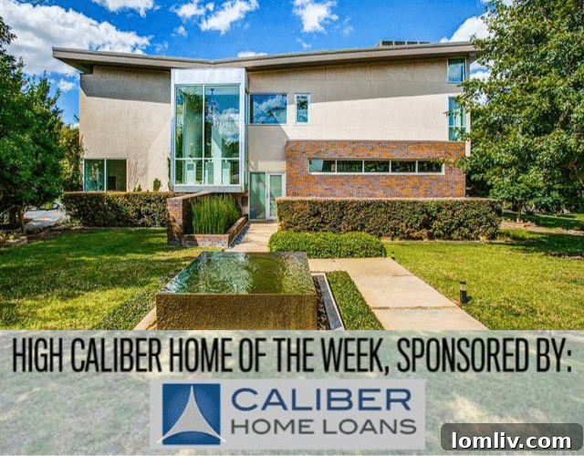 Stunning exterior view of a luxury modernist home at 723 Kessler Woods Trail in Dallas