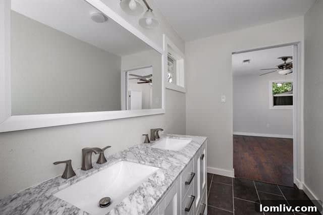 Inviting guest bathroom with subway tile and neutral tones at 2962 Satsuma Drive.