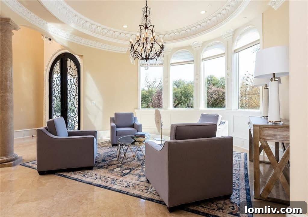 Formal Living Room Before Renovation Showing Dated Decor