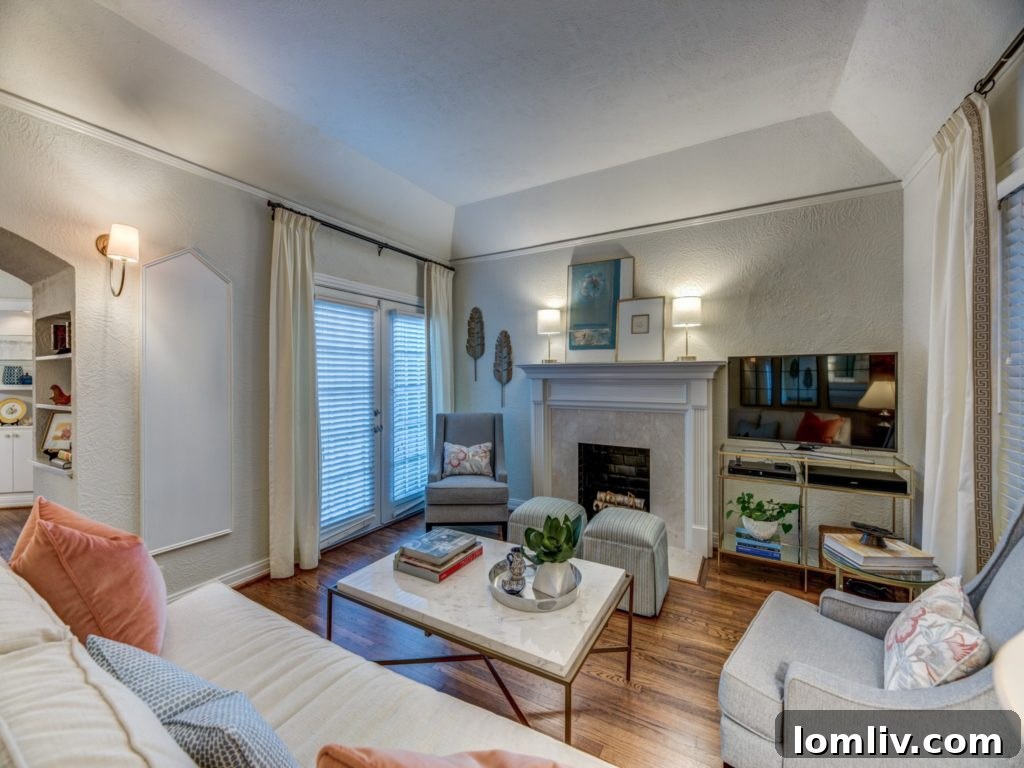 Interior view of renovated Dallas cottage