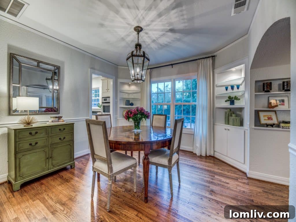 Custom Jeld-Wen window replacing old door in dining room
