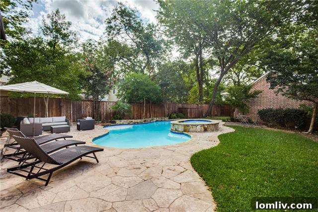 Exterior View of Palo Pinto Avenue Home with Lush Landscaping