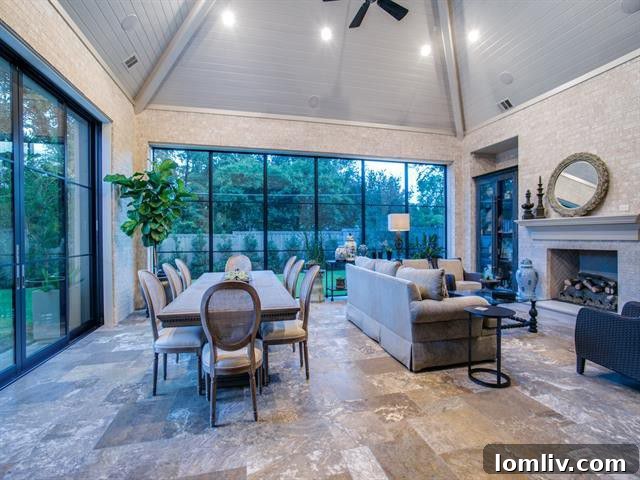 Expansive Formal Living Area in a Northwest Dallas Luxury Home