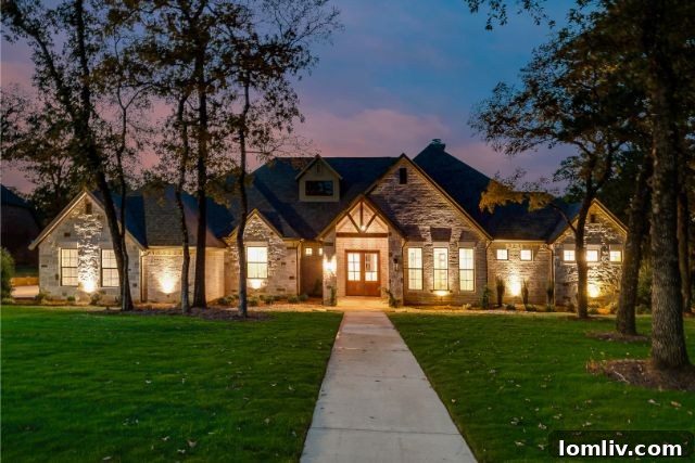 Luxury Custom Home Exterior by Salcedo Homes