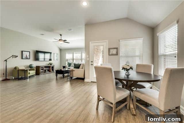 Modern kitchen with breakfast bar in Lewisville