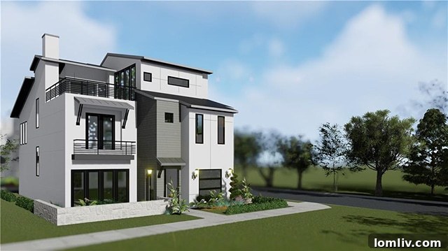 Skyline Terrace Villas: Grand Opening Unveils Breathtaking Downtown Panoramas 3 Modern exterior rendering of Skyline Terrace Villas in Dallas