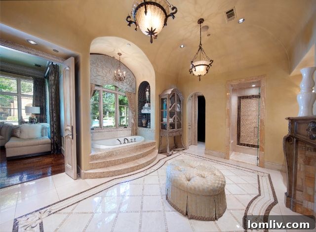 Luxury Outdoor Entertainment Area with Fire Pit and Sports Court