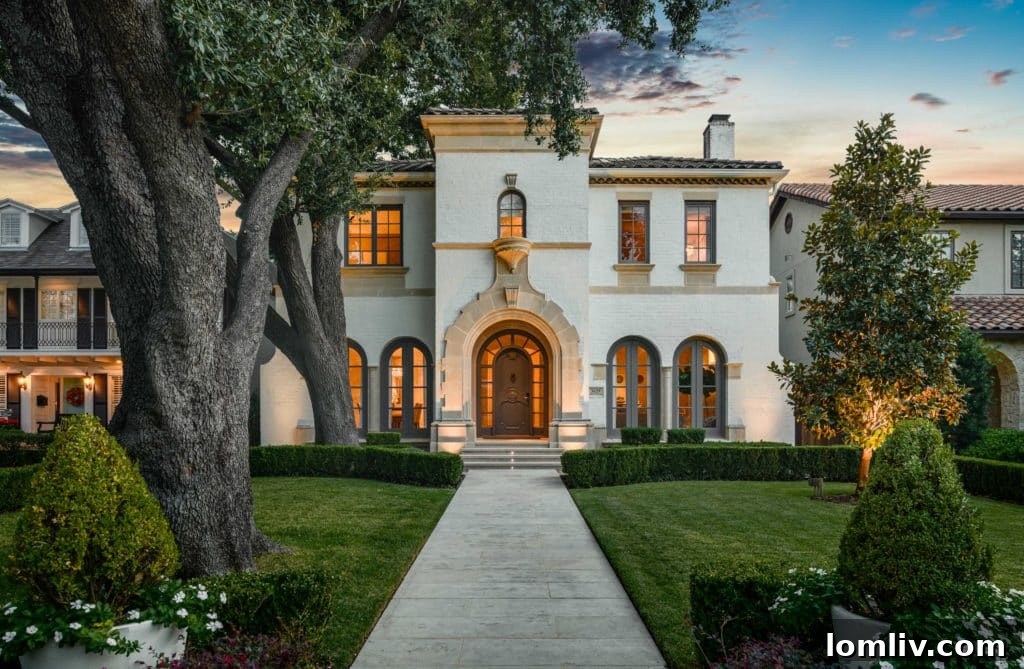 Highland Park Mediterranean Home Exterior