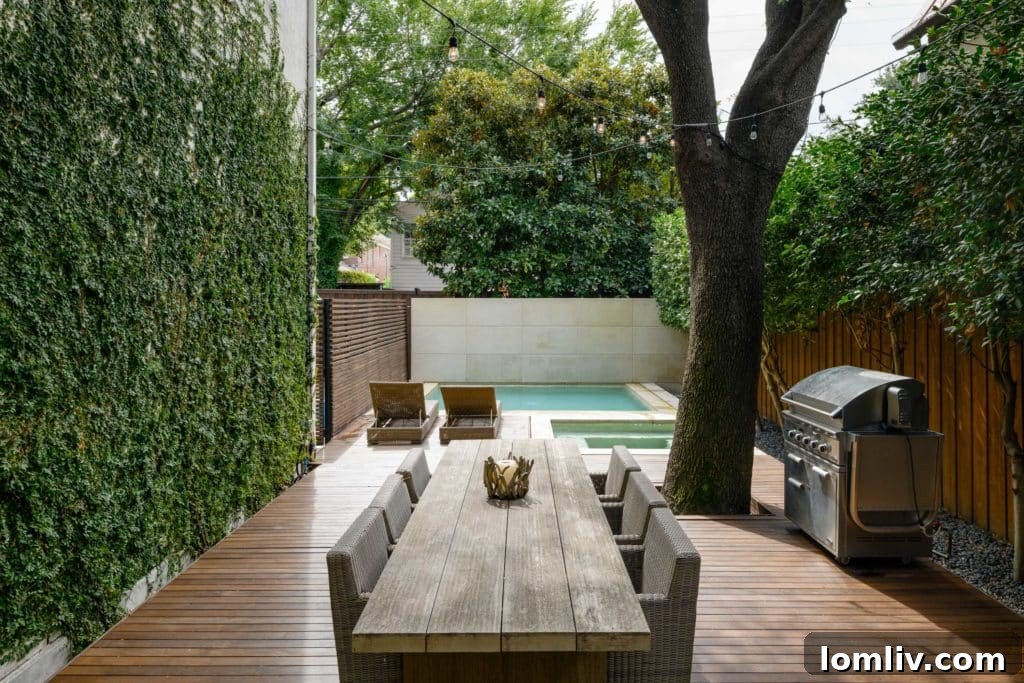 Highland Park Mediterranean Home Exterior Pool