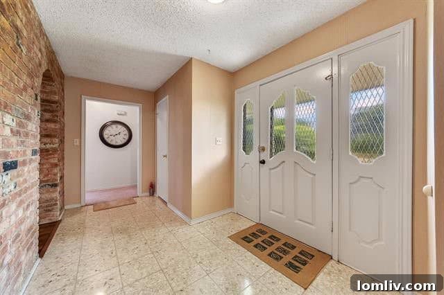 Elegant Terrazzo Entryway in Allen Home