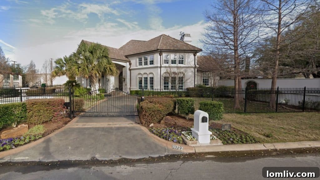 Tyler Seguin's Preston Hollow mansion before the North Dallas tornado, showcasing professional home staging by Lisa Stapp.