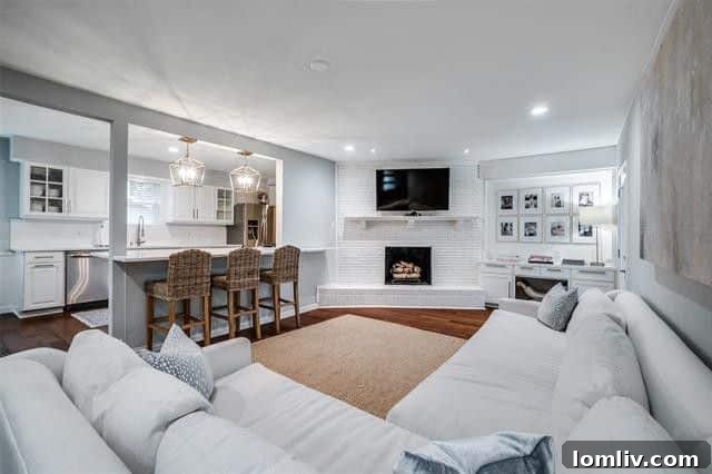Elegant Open Concept Living Space