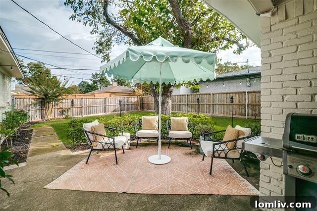 Private Fenced Backyard with Patio