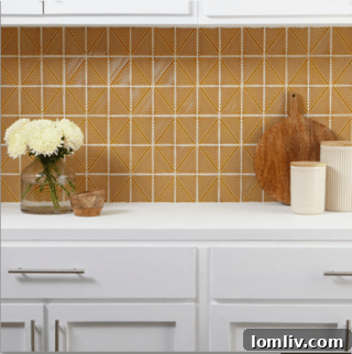 Revalia Structural Mustard glazed ceramic tile by Dal-Tile