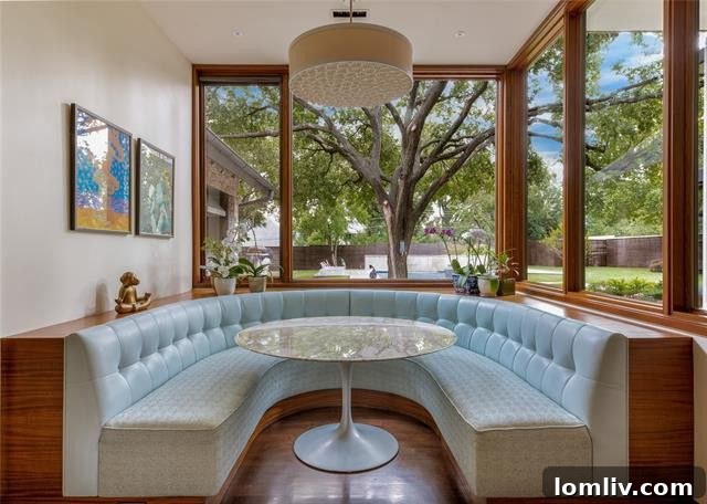 Bernbaum/Magadini's Hill Country Modern Masterpiece 9 Elegant Dining Area with Outdoor Views