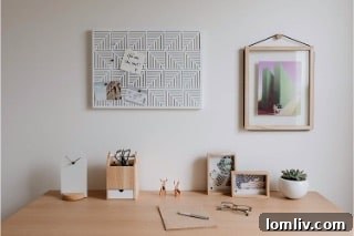 Umbra Trigon Wall Mounted Bulletin Board with geometric pattern