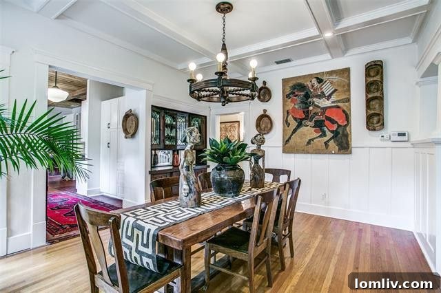 Reading nook in the historic Oak Cliff home