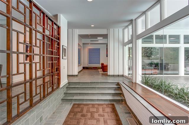 Architectural Detail of Rivercrest Home