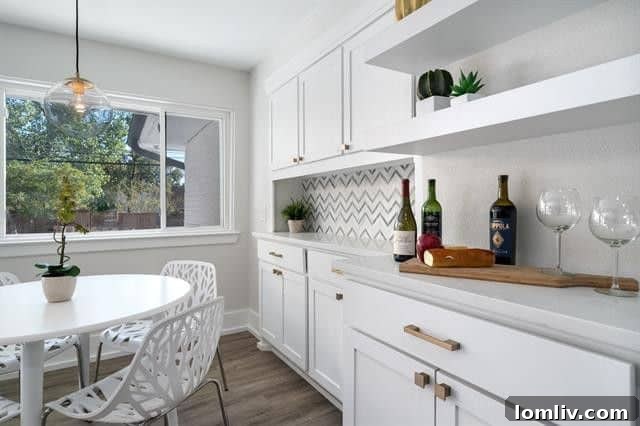 Modern Midcentury Kitchen with Quartz Countertops