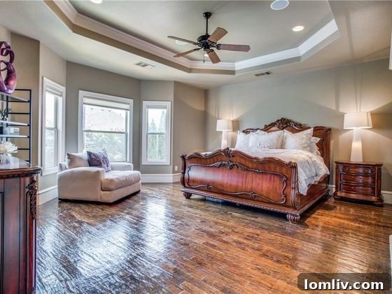 Sondra Drive Grandeur: An Expansive Lakewood Residence 9 Master Bedroom Before Staging