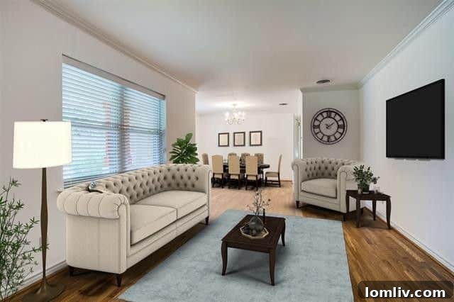 Lochwood Mid-Century Home Living Area