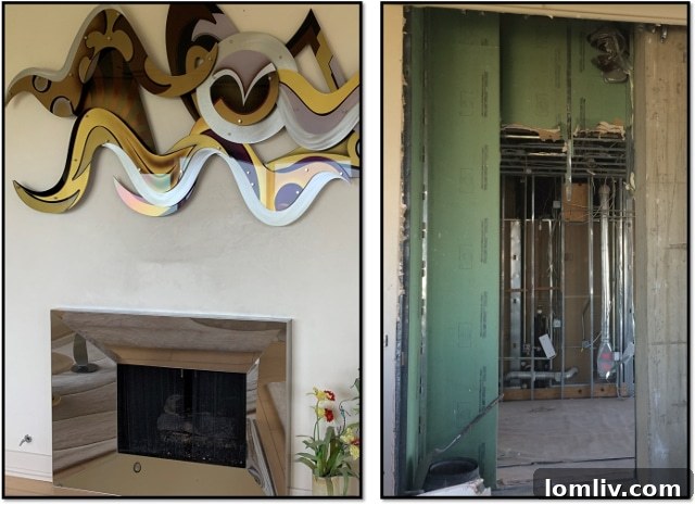 Kitchen Demolition Reveals Hidden Fireplace Vent