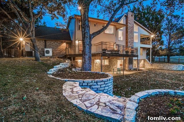 Aerial View of Beautifully Landscaped Property and Lake