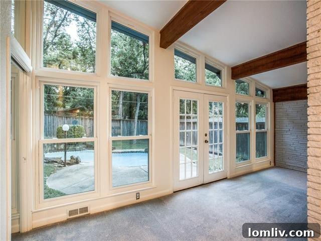 Interior view showcasing architectural details and spaciousness