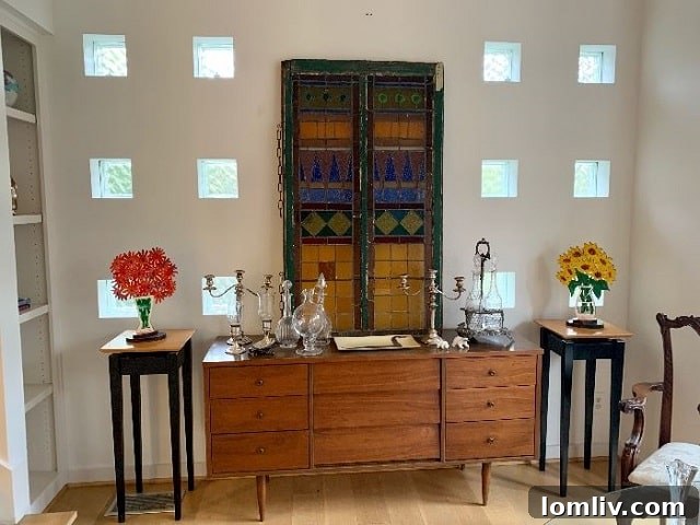 Stained Glass Two-Panel Window