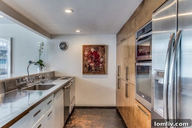 Interior view of an updated Bud Oglesby condo, highlighting the GE Wonder Kitchen